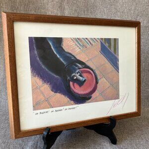 Jeff Leedy "Oh Please! Oh Please! Oh Please!" Signed Frame Art 13" x 10" Print